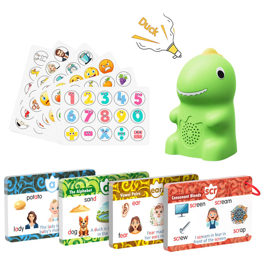 Kalvro™ Dino Interactive Reading Pen Talking Cards Set
