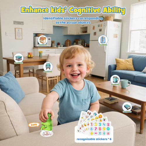 Kalvro™ Dino Interactive Reading Pen Talking Cards Set