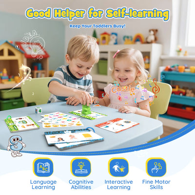 Kalvro™ Dino Interactive Reading Pen Talking Cards Set