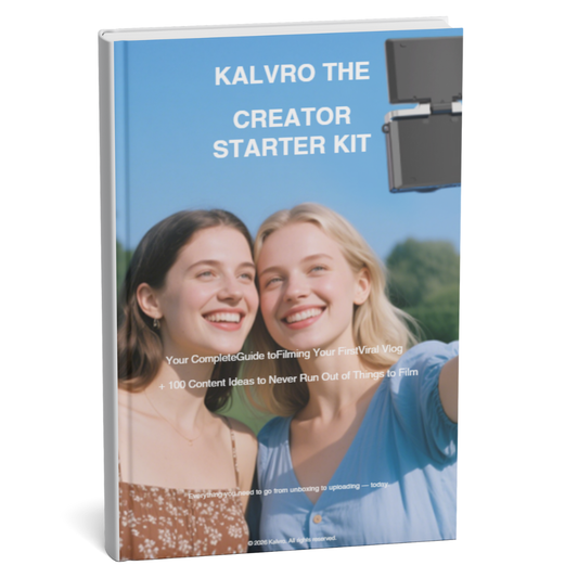 "The Creator Starter Kit" — A 15-20 page PDF combining quick-start camera tips + 100 content ideas